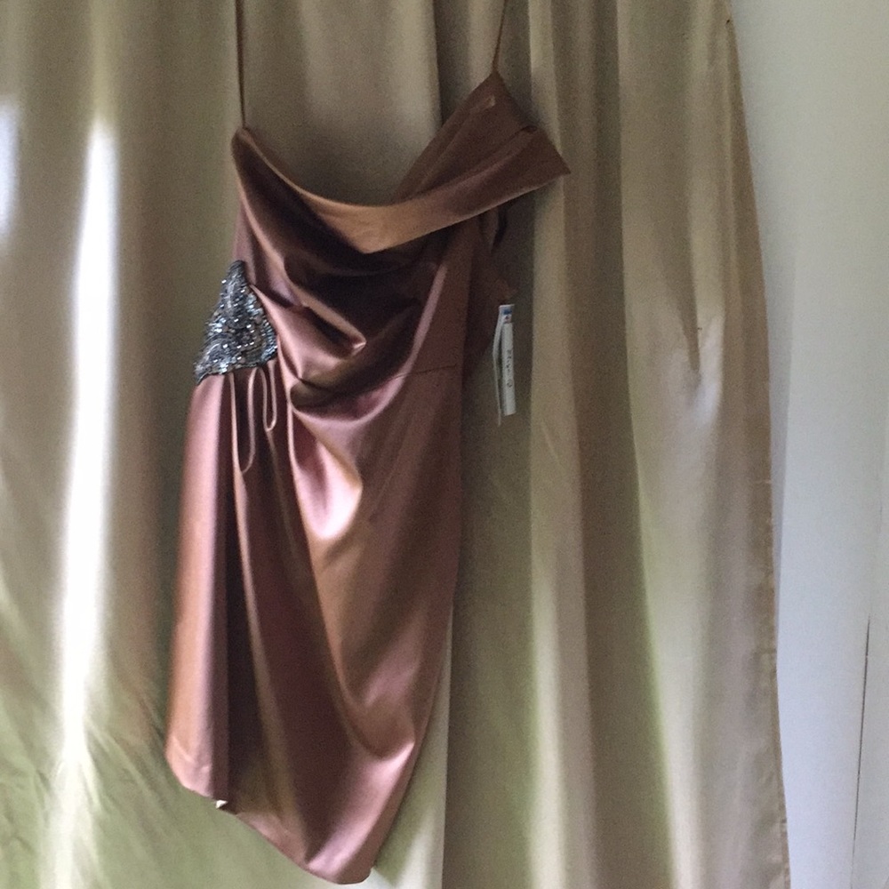 New dress. Bronze